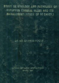 Image of Study Of Etiology And Pathology Of Hypopyon Corneal Ulcer And Its Management (Study Of 50 Cases)