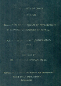 Image of Evaluation Of The Results Of Patellectomy In Comminuted Fracture Of Patella