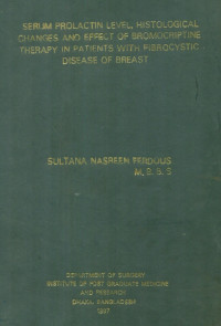 Image of Serum Prolactin Level, Histological Changes and Effect of Bromocriptine Therapy in Patients With Fibrocystic Disease of Breast