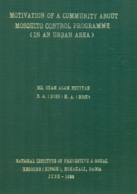 Image of Motivation Of A Community About Mosquito Control Programme (In An Urban Area)