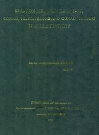 Image of Study On Serum Levels Of Zinc, Copper, Testosterone And Gonadotropins In Male Infertility