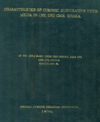 Image of Characteristics Of Chronic Suppurative Otitis Media In ENT, OPD CMH, Dhaka