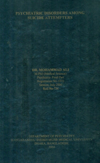 Image of Psychiatric Disorders Among Suicide Attempters