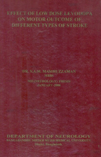 Image of Effect Of Low Dose Levodopa On Motor Outcome Of Different Types Of Stroke