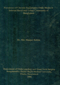 Image of Prevalence of Chronic Suppurative Otitis Media in Selected Rural and Urban Community of Bangladesh