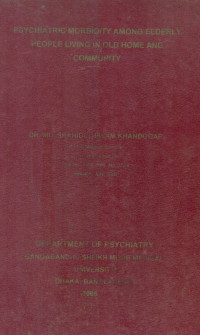 Image of Psychiatric Morbidity Among Elderly People Living in Old Home And Community