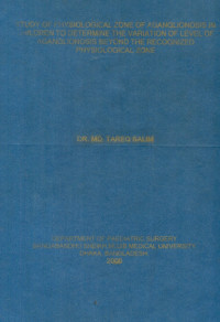 Image of Study Of Physiological Zone Of Aganglionosis In Children To Determine The Variation Of Level Of Aganglionosis Beyond The Recognized Physiological Zone