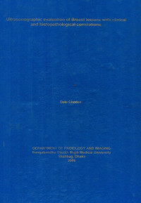 Image of Ultrasonographic evaluation of Breast Lesions with clinical and histopathological Correlations