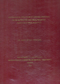 Image of Histological Spectrum of Chronic Hepatitis in HBeAg Positive And HBeAg Negative Hepatitis B Virus Infection
