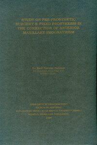 Image of Study On Pre-Prosthetic Surgery & Fixed Prosthesis In The Correction Of Anterior Maxillary Prognathism