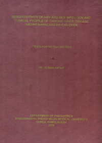 Image of Seropositivity Of HBV And HCV Infection And Clinical Profile Of Chronic Liver Disease Among Bangladeshi Children