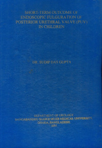 Image of Short-Term Outcome Of Endoscopic Fulguration Of Posterior Urethral Valve (PUV) In Children