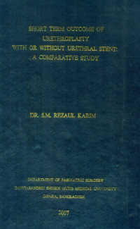 Image of Short Term Outcome Of Urethroplasty With Or Without Urethral Stent: A Comparative Study