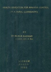 Image of Health Education For Malaria Control (In A Rural Community)