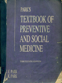 Image of PARK'S Textbook of  Preventive and Social Medicine