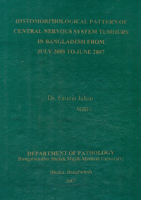 Image of Histomorphological Pattern Of Central Nervous System Tumours In Bangladesh From July 2006 To June 2007