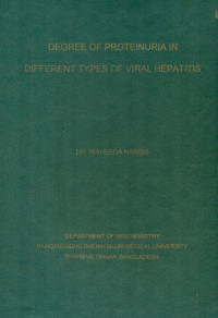 Image of Degree Of Proteinuria In Different Types Of Viral Hepatitis