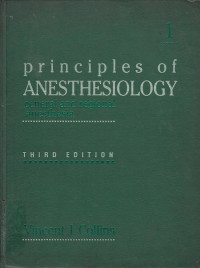 Image of Principles of anesthesiology :general and regional anesthesia