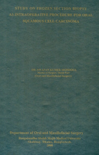 Image of Study On Frozen Section Biopsy As Intraoperative Procedure For Oral Squamous Cell Carcinoma
