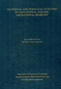 Image of Material And Perinatal Outcome In Gestational And Pre-Gestational Diabetes
