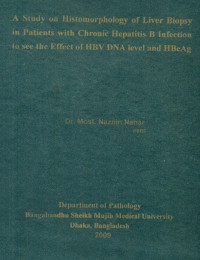 Image of A Study on Histomorphology of Liver Biopsy in Patients with Chronic Hepatitis B Infection to see the Effect of HBV DNA level and HBeAg