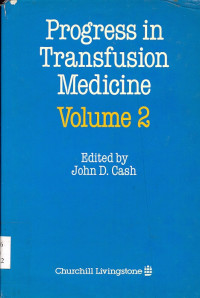 Image of Progress in Transfusion Medicine