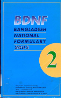 Image of BDNF Bangladesh National Formulary 2003