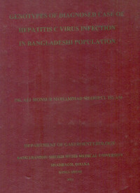 Image of Genotypes Of  Diagnosed Case Of  Hepatitis C Virus Infection In  Bangladeshi Population