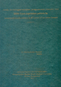Image of Study on estrogen receptor, progesterone  receptor and Her-2/neu expression pattern by immunohistochemistry in 87 cases of invasive breast cancer