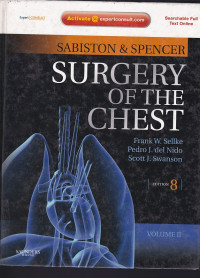Image of Sabiston & Spencer surgery of the chest Frank W Sellke; Pedro J Del Nido; Scott J Swanson