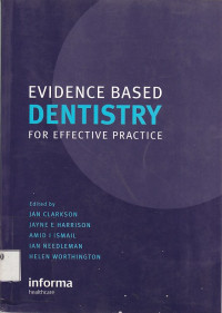 Image of Evidence based dentistry for effective practice