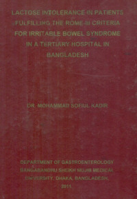 Image of Lactose  Intolerance In Patients Fulfilling The Rome-lll Criteria For Irritable Bowel Syndrome In A Tertiary Hospital In Bangladesh