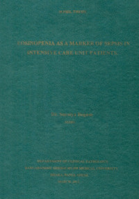 Image of Eosinopenia As A Marker Of Sepsis In Intensive Care Unit Patients
