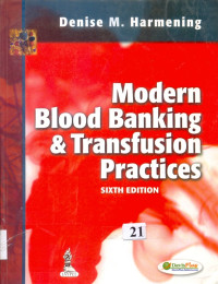 Image of Modern Blood Banking &b Transfusion Practices