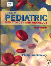 Image of Manual of PEDIATRIC HEMATOLOGY AND ONCOLOGY