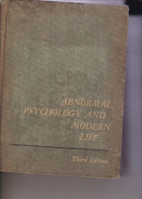 Image of ABnormal Psychology and Modern Life