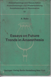 Image of Essays on Future Trends in Anaesthesia
