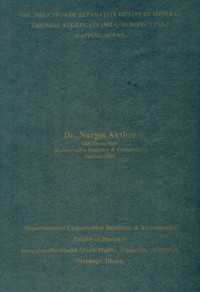 Image of The Induction Of Reparative Dentin By Mineral Trioxide Aggregate (MTA) As Direct Pulp Capping Agent