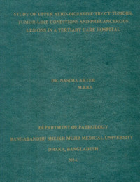 Image of Study Of Upper Aero-Digestive Tract Tumors, Tumor-like  Conditions And  Precancerous  Lesions  In  A  Tertiary  Care  Hospital