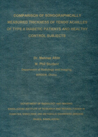 Image of Comparison  Of  Sonographically  Measured  Thickness  Of  Tendo  Achilles  Of  Type  II  Diabetic  Patients  And  Healthy  Control  Subjects