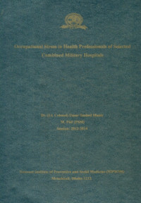 Image of Occupational  Stress  in  Health  Professionals  of  Selected  Combined  Military  Hospitals