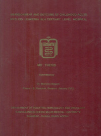 Image of Abandonment  And  Outcome  Of  Childhood  Acute  Myeloid  Leukemia  In A  Tertiary  Level  Hospital