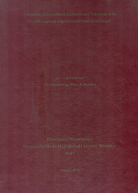 Image of Translation,  Cross- Cultural  Adaptation  and  Validation  of  the  English  Lequesne  Algofunctional  Index  in  to  Bengali