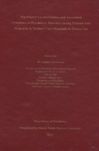 Image of Psychiatric Co-morbidities and Associated Symptoms of Psychiatric Disorder among Patients with Dementia in Tertiary Care Hospitals in Dhaka City