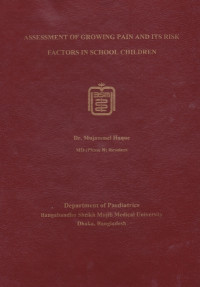 Image of Assessment of Growing Pain and Its Risk Factors in School Children