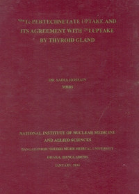 Image of 99mT\c Pertechnetate uptake and Its Agreement With 131 I Uptake By Thyroid Gland