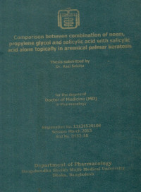 Image of Comparison between Combination of neem propylene glycol and salicylic aci with salicylic acid alone topically in palmar keratosis