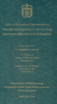 Image of Effect of Educational Intervention on Detection and Reporting of Adverse Drug Reaction in Different Levels of Hospitals