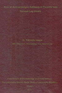 Image of Role of Anticardiolipin Antibody in Patients with Venous Leg Ulcers