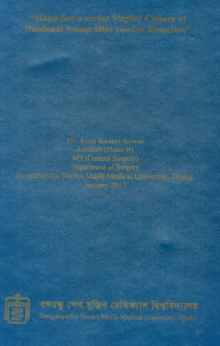 Image of Hand- Sewn Versus Stapled Closure of Duodenal Stump after Gastric Resection